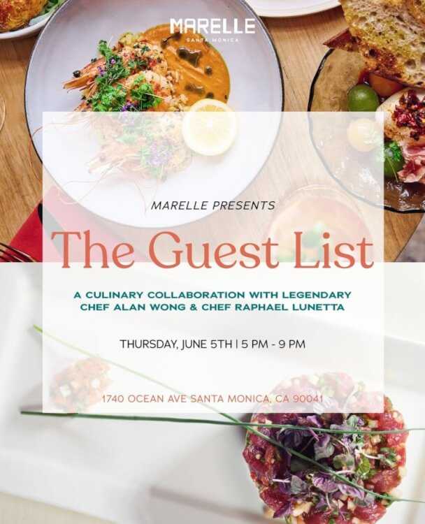 Marelle Launches ‘The Guest List’ With Renowned Chefs and Friends Alan Wong and Raphael Lunetta