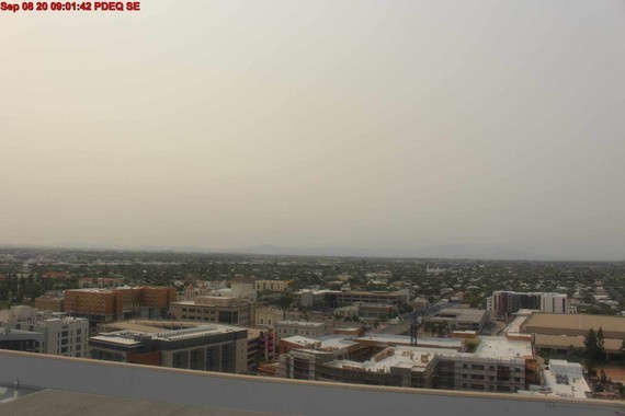 Smoke from California wildfires taint the view