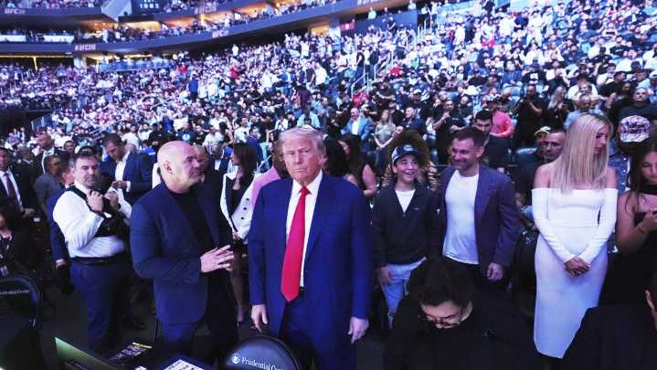 Donald Trump y Marco Rubio acapararon reflectores en la victoria de Merab Dvalishvili en UFC 316