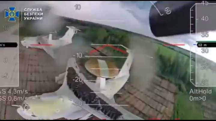 Ukrainian FPV Drone Strike Hits Russia’s Rare and Vital A