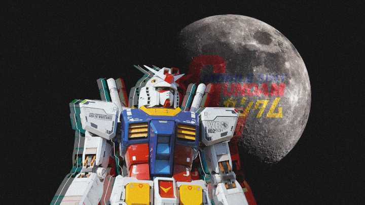 Gundam acaban de llegar a la Luna... más o menos