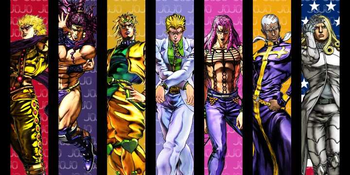 All 9 JoJo's Bizarre Adventure Heroes Finally Unite in Glorious New Art From the Series' Creator