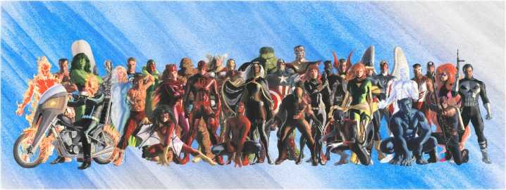 Dunn Museum displays heroes and villains of artist Alex Ross