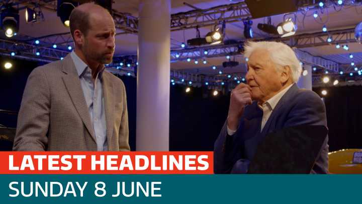 The latest headlines - as Prince William is expected to urge action on protecting oceans