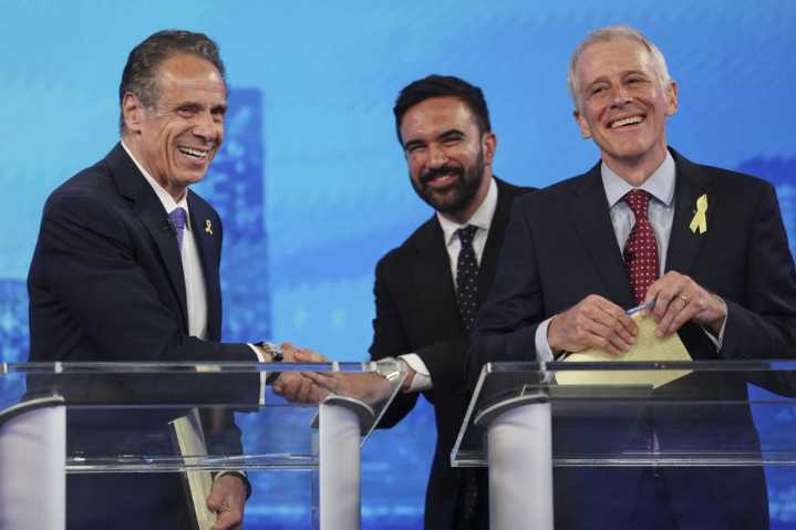 NYC mayoral candidates see who can promise more than upstart socialist Mamdani -- while Cuomo ducks and dodges debate attacks