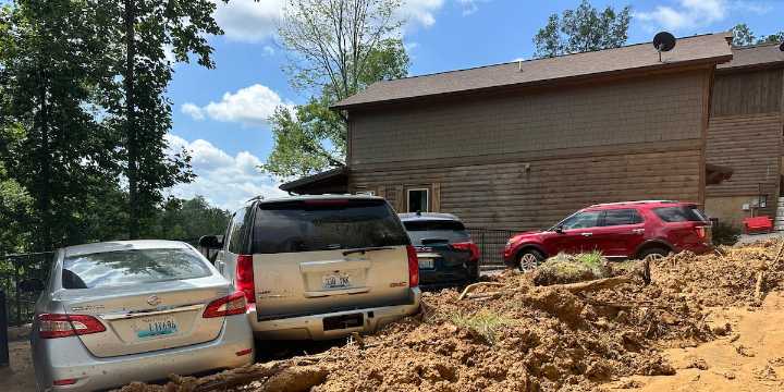 Pigeon Forge visitors shocked to be woken up by mudslide