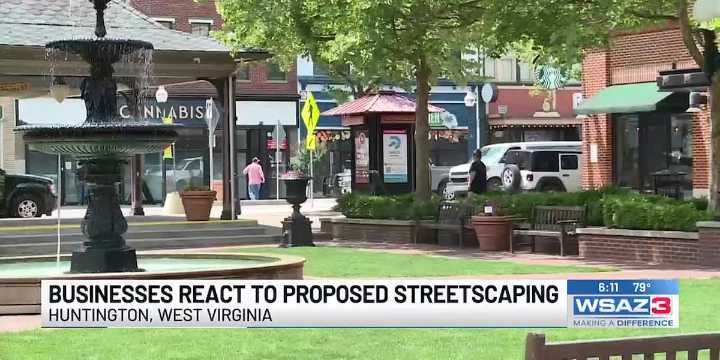 Huntington businesses react to proposed streetscaping