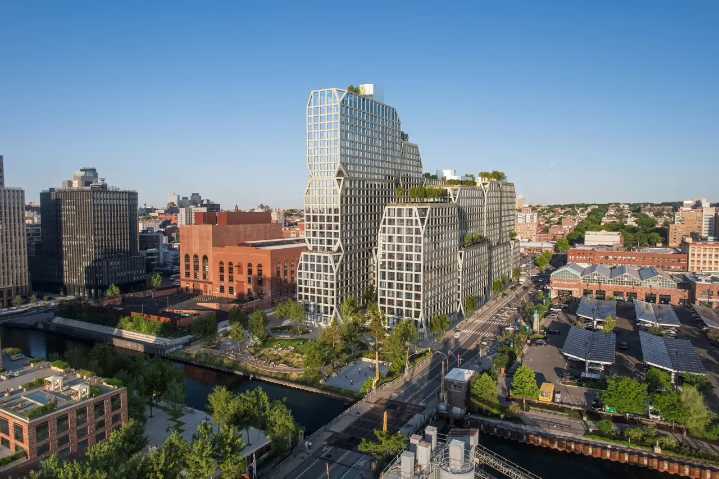 Bjarke Ingels Unveils Stacked “Neighborhood” Tower Along Brooklyn’s Gowanus Canal