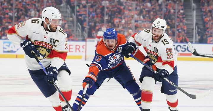 Panthers win, 5-4, Game 2 against Oilers in double OT to tie Stanley Cup series 1