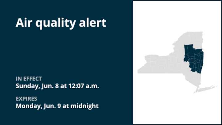NY weather: Air quality alert issued for New York until early Monday