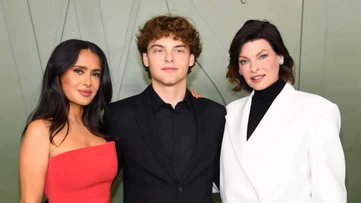 Salma Hayek, Linda Evangelista share photos of their blended family