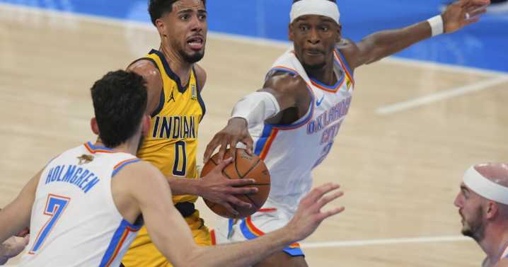 Pacers commit 19 first-half turnovers in Game 1 of NBA Finals against Thunder