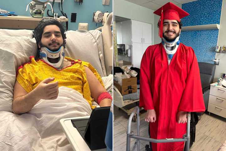 Hospital Organizes Graduation Ceremony for Teen Paralyzed in Car Crash