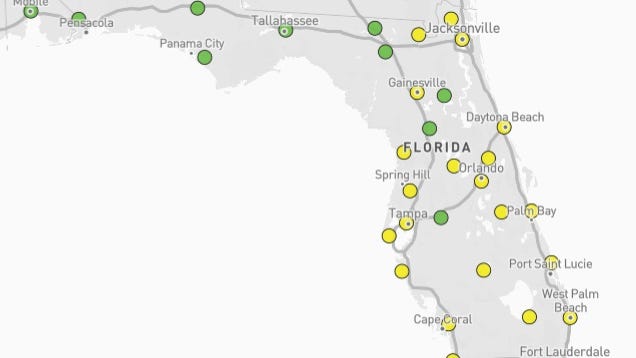 Florida air quality: Saharan dust, hazy skies, interactive map