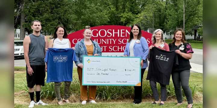 Goshen Health nursing staff raise $1,000 to fund emergency refuge in Elkhart County