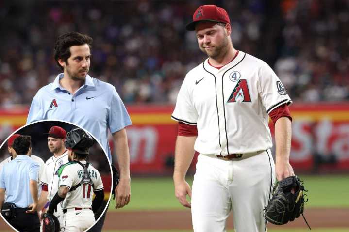 Diamondbacks' Corbin Burnes exits game with right elbow discomfort