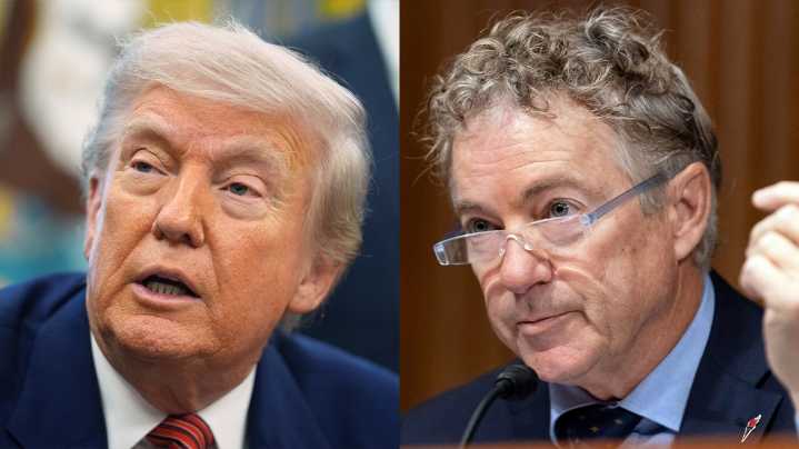 Trump slams Sen. Rand Paul for lack of support on 'big, beautiful bill'