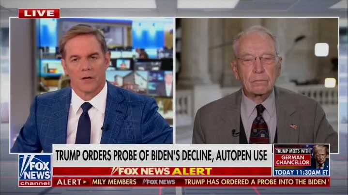Chuck Grassley Can't Say If Using Autopen Is Legal, Attacks Biden Anyway