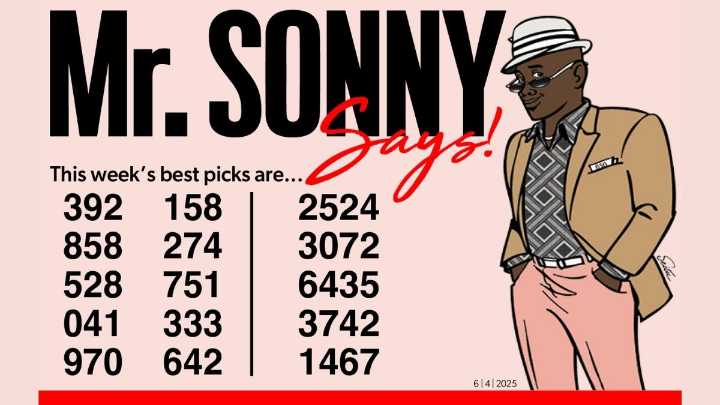 MR SONNY KNOWS for June 4, 2025