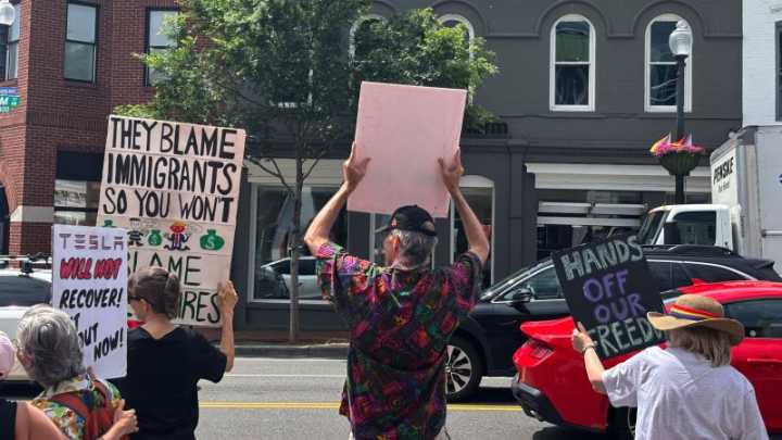 ‘This is not over:’ Tesla Takedown protesters keep pressure on Elon Musk despite DOGE exit