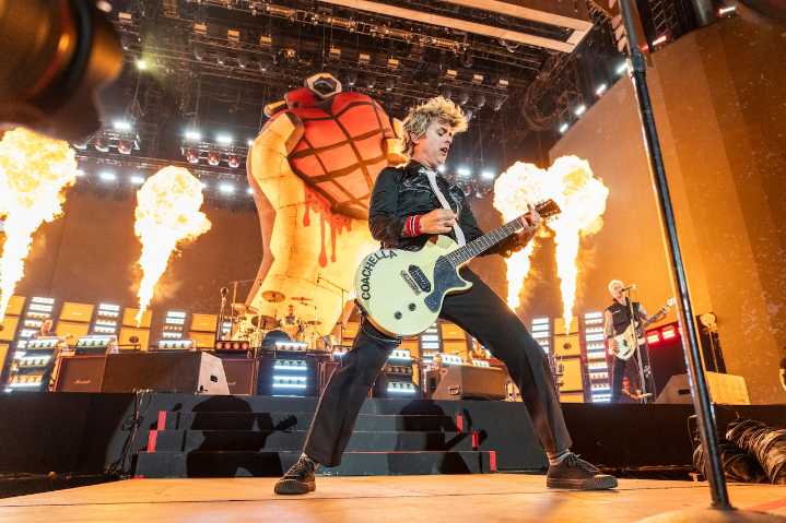Billie Joe Armstrong posts video of car burning in LA  with a message: ‘(Expletive) Off ’