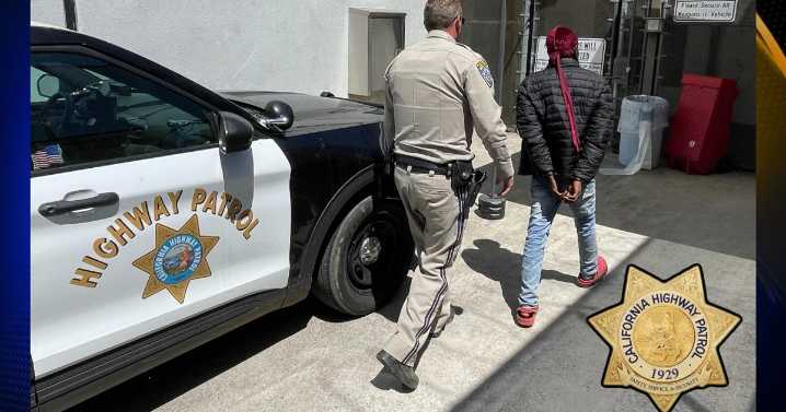 Sacramento man arrested by California Highway Patrol after fleeing into orchard on foot after traffic stop