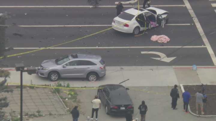 4 injured, including 2 kids, in Inglewood pursuit