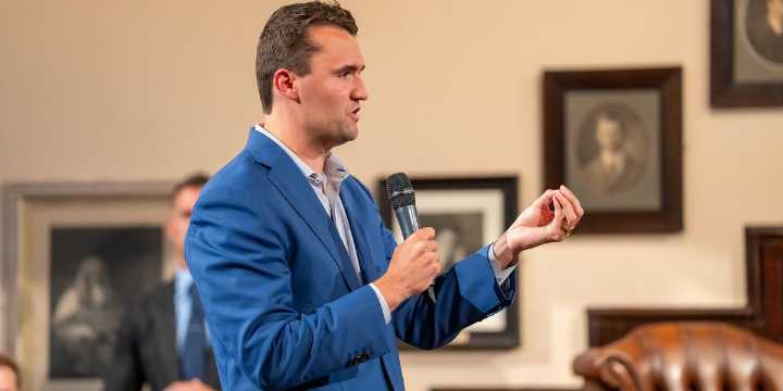 Charlie Kirk bulldozes through liberal talking points on 'toxic masculinity' in debate at Cambridge
