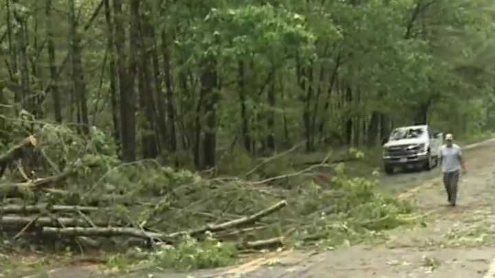 Wild weather leaving damage across Massachusetts