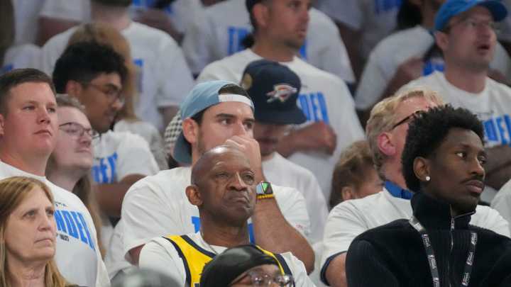 Tyrese Haliburton's dad receives friendly welcome at NBA Finals Game 1