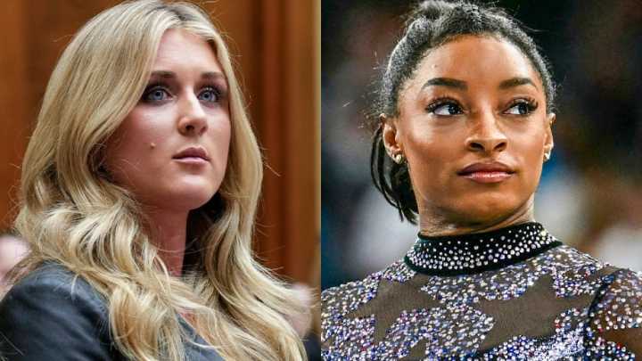 Simone Biles calls out Riley Gaines over criticism of trans athletes