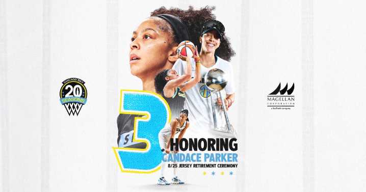 Sky to retire Candace Parker’s No. 3 Jersey on August 25