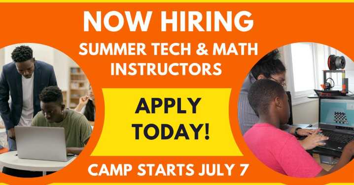 Seeking Instructors for Summer Tech Camp at the Urban League's Tech House