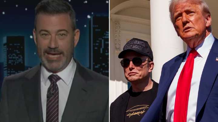 Jimmy Kimmel Roasts Elon-Trump Going 'Nuclear' With Epstein Accusation