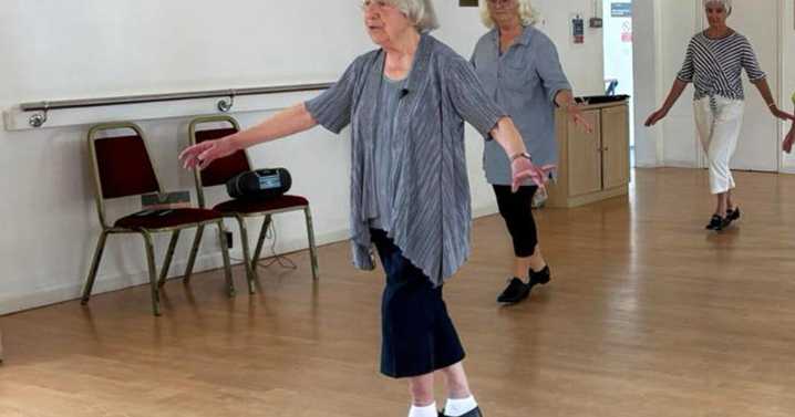 95-year-old woman still teaching tap dancing despite health issues