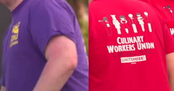 Las Vegas unions protest against immigration raids despite triple