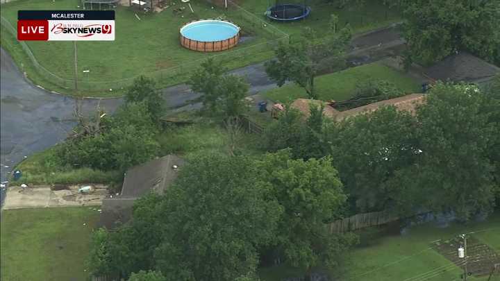 SkyNews 9 surveys damage in McAlester caused by overnight severe weather