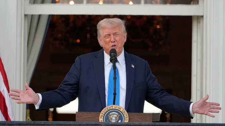 The Latest: Tesla shares fall after Trump lashes out at Musk
