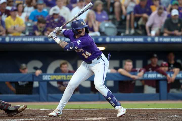Milam, Pearson hit grand slams in LSU's 16-9 victory over West Virginia in super regional opener