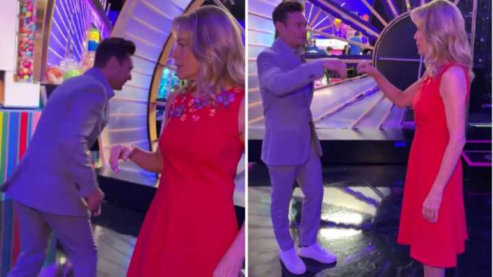 'Wheel of Fortune': Ryan Seacrest Almost Trips as Fans Get Misty