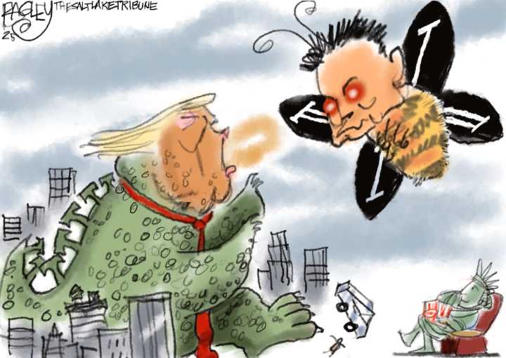 Bagley Cartoon: American Kaiju