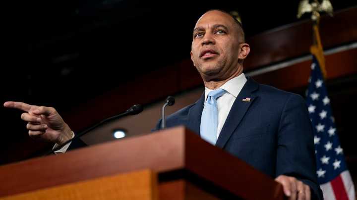 Watch live: Jeffries gives remarks as GOP weighs Trump agenda, Musk feud