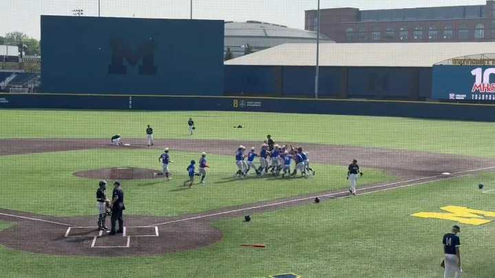 Watch Mason baseball's walk-off hit in Division 2 quarterfinal