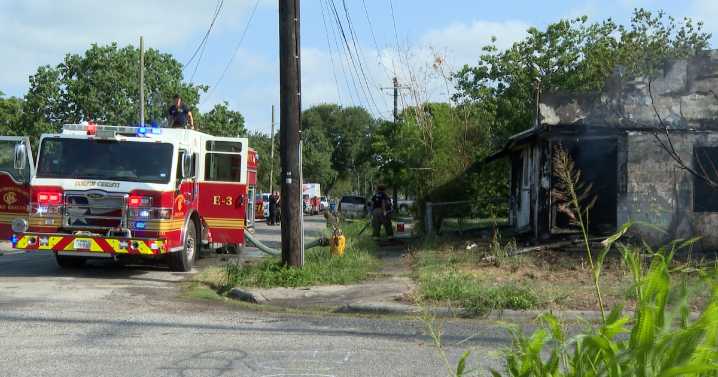 CCFD respond to abandoned structure fire on 14th St and Coleman Ave