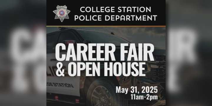 College Station Police Department to host weekend career fair