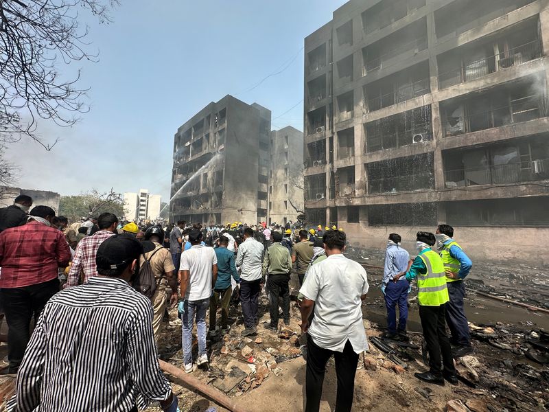 'Many killed' as Air India plane with 242 on board crashes near India's Ahmedabad airport