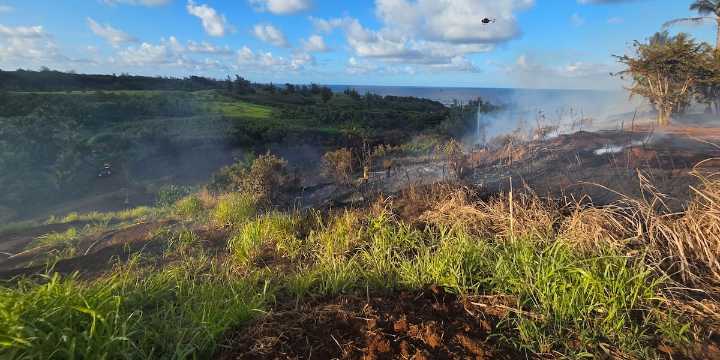 Firefighters contain brush fire in Kealia