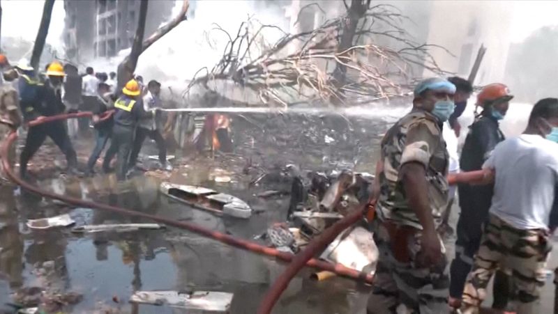 'Many killed' as Air India plane with 242 on board crashes near India's Ahmedabad airport