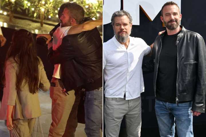 Ben Affleck Spotted Third-Wheeling Matt Damon and Wife During L.A. Dinner Outing