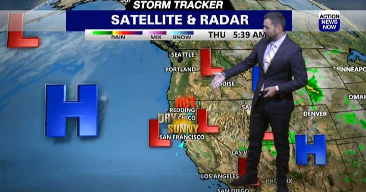 Storm Tracker Forecast: South winds bring a modest dip in temperatures Thursday